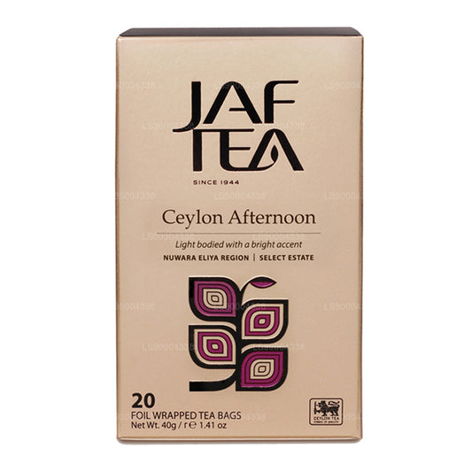 Bolsitas de té Jaf Tea Classic Gold Collection Ceilán para uso diurno (40 g)