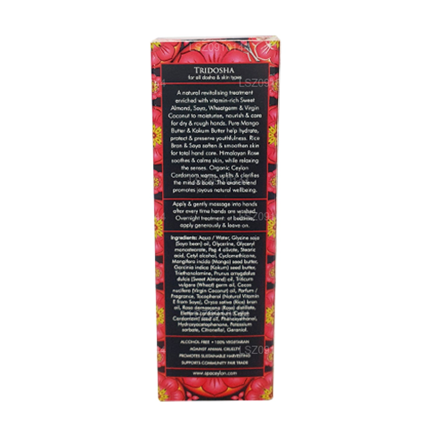 Crema de manos intensiva Spa Ceylon Ayurveda Cardamom Rose (30 g)