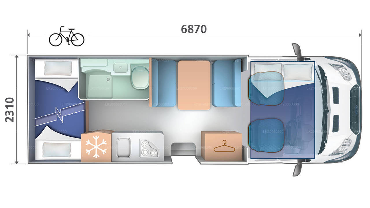 Alquiler de autocaravanas con chófer (Roller Team - Zefiro 690G)