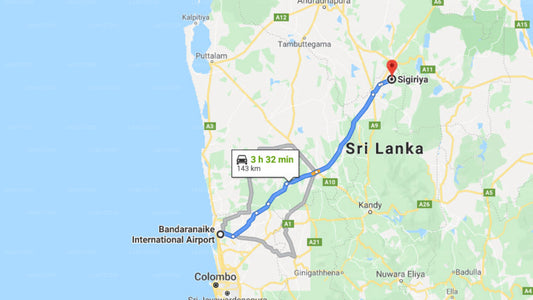 Transporte privado del aeropuerto de Colombo (CMB) a la ciudad de Sigiriya