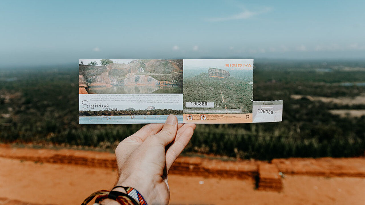 Boleto de entrada a Sigiriya