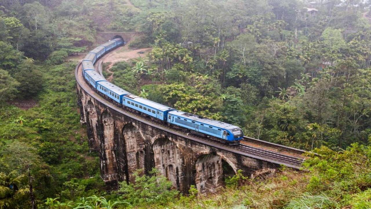 Viaje en tren de Kandy a Ella (número de tren: 1005 «Podi Menike»)