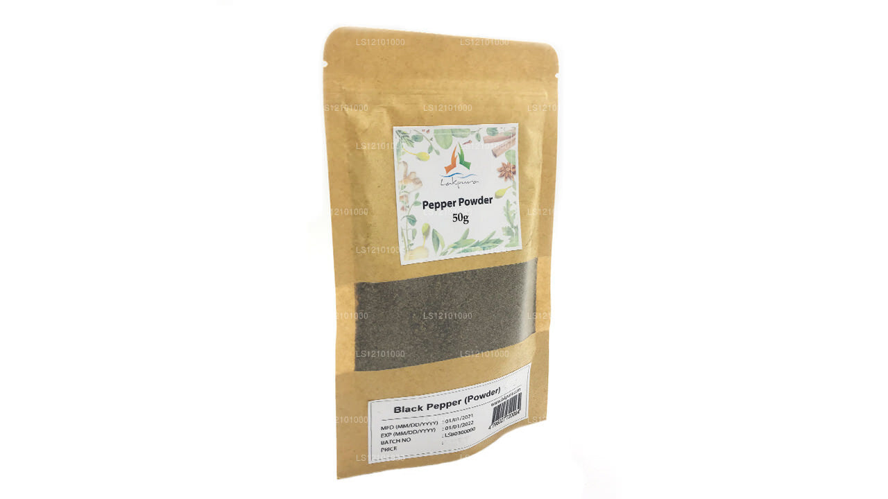 Paquete de pimienta negra en polvo Lakpura