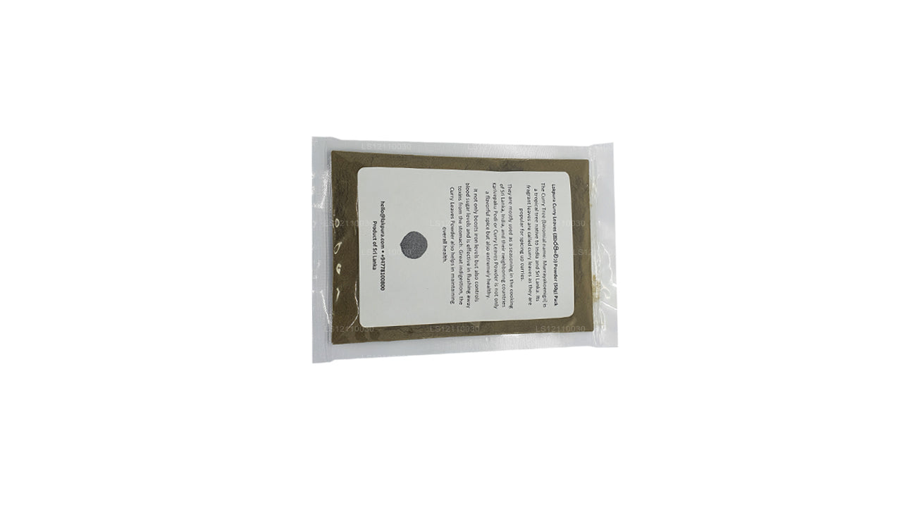Paquete de hojas de curry Lakpura en polvo (50 g)
