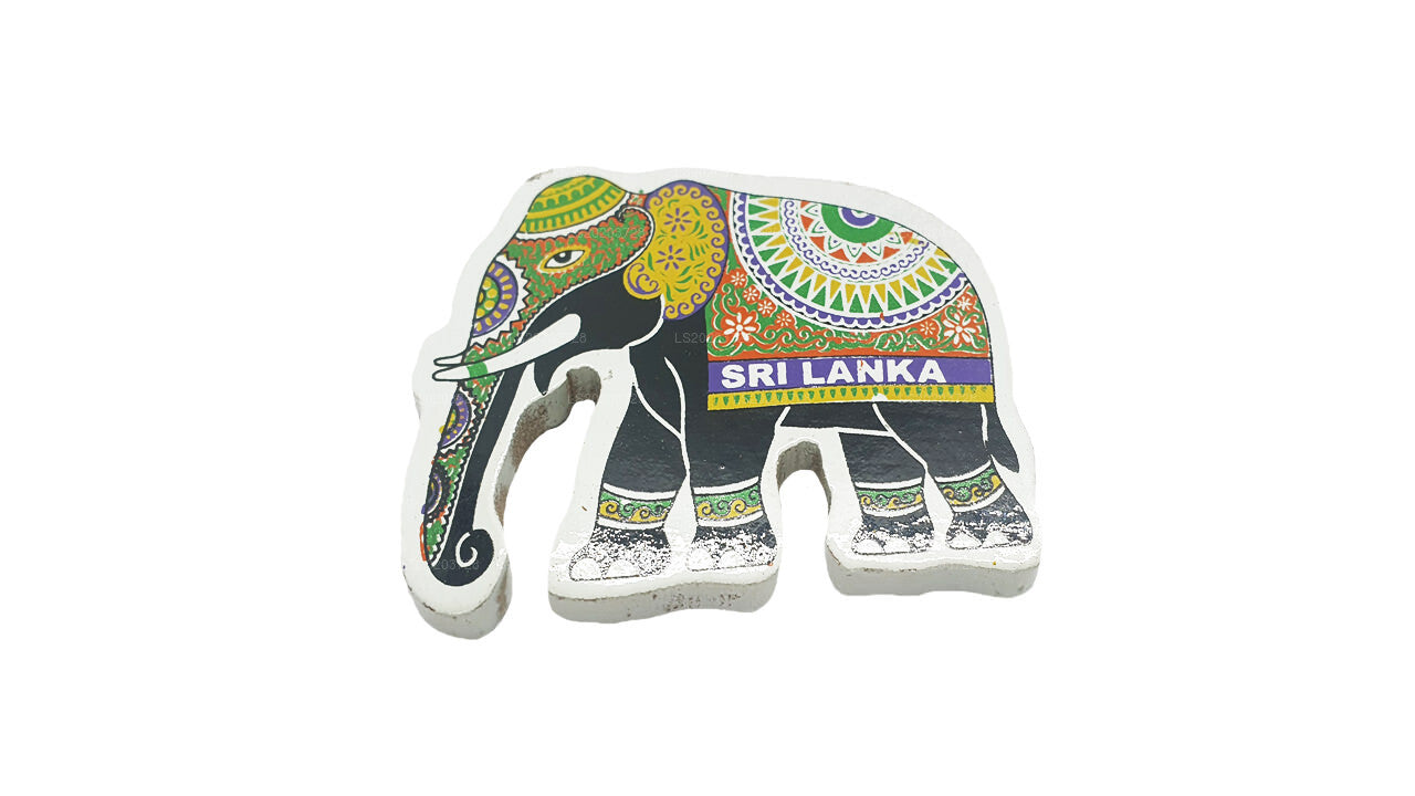 Imán tradicional de Sri Lanka para nevera con diseño de elefante Perahera