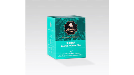 Té verde de jazmín Zesta, 15 bolsitas de té en forma de pirámide (30 g)