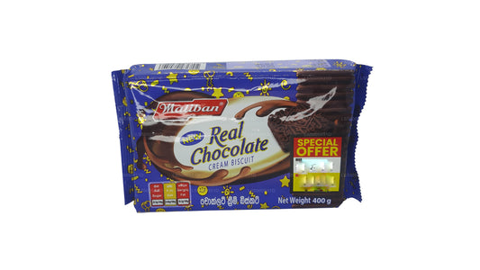 Galleta de crema de chocolate real Maliban (400 g)