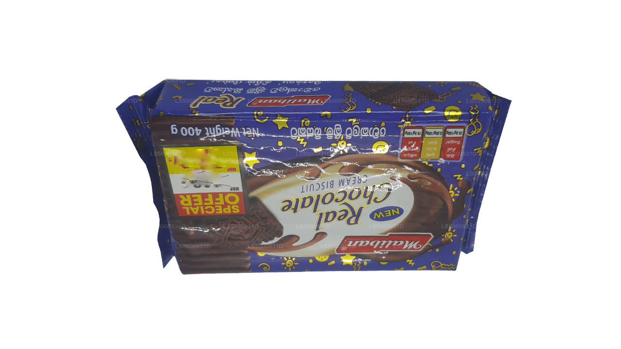 Galleta de crema de chocolate real Maliban (400 g)