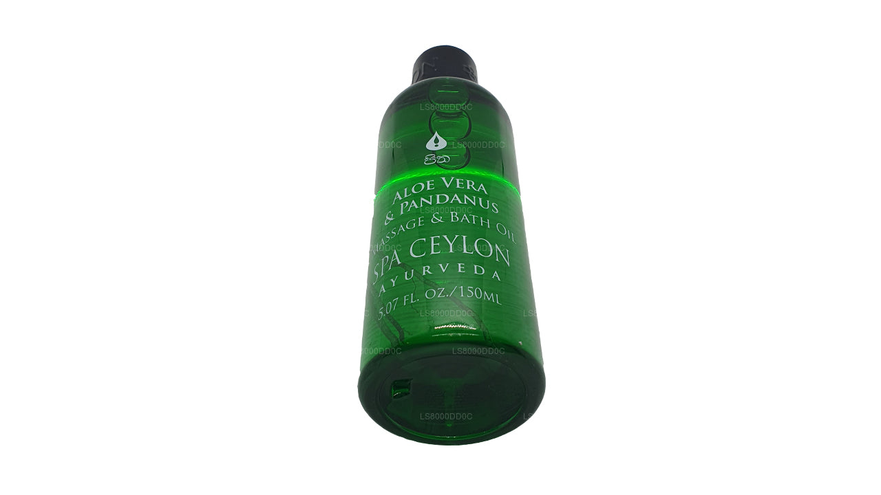 Spa Ceylon Aloe Vera, aceite de masaje y baño Pandanus (150 ml)