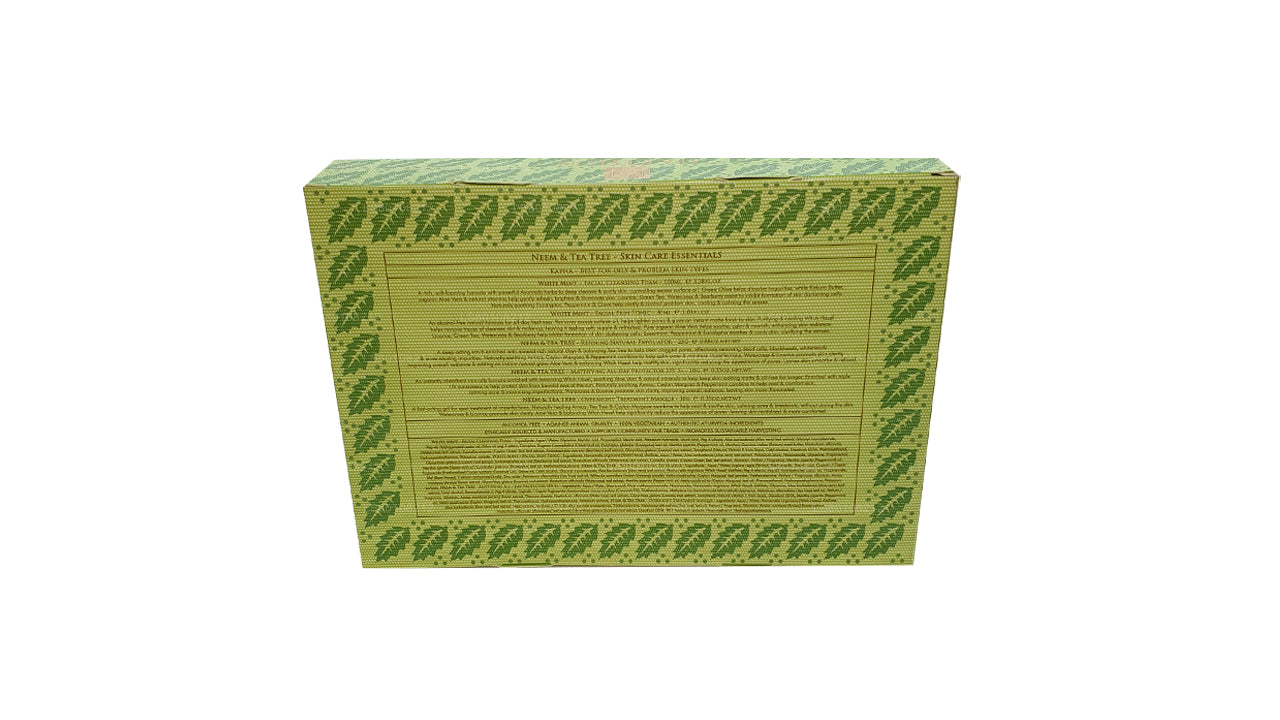 Set de productos esenciales para el cuidado de la piel con neem y árbol de té de Spa Ceylon