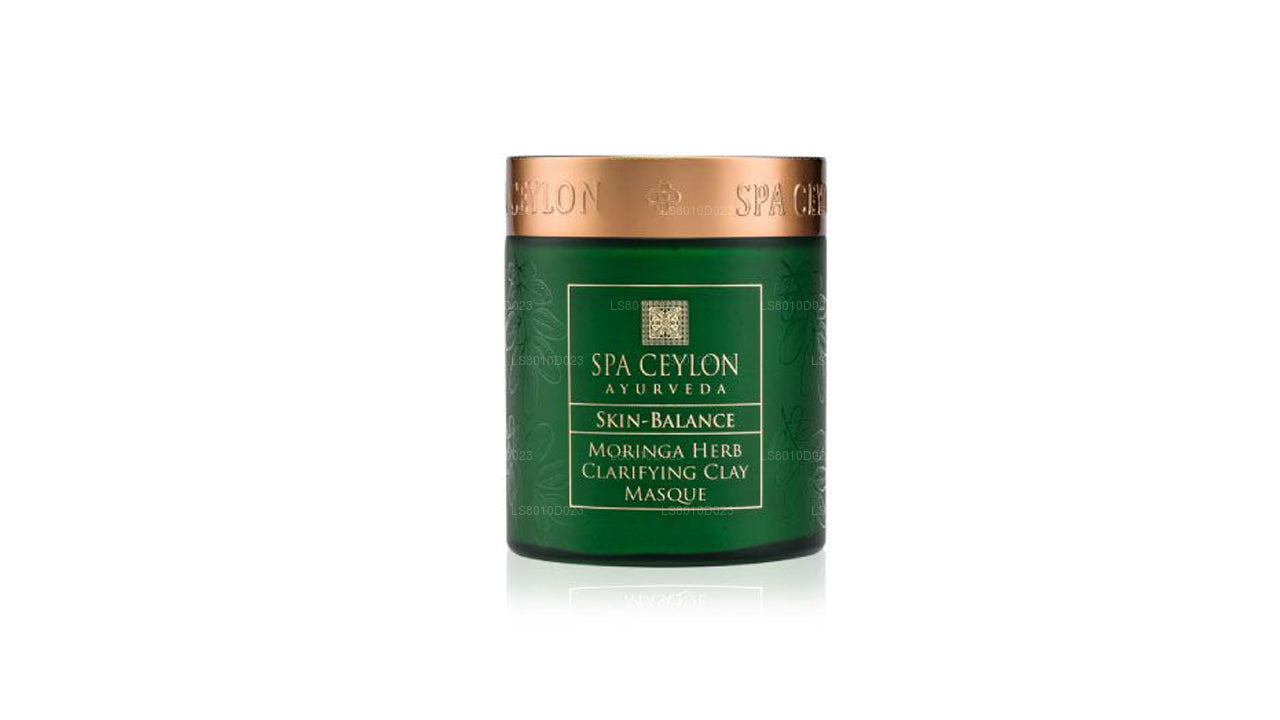 Mascarilla de arcilla clarificante de hierbas de moringa Spa Ceylon Skin Balance (200 g)