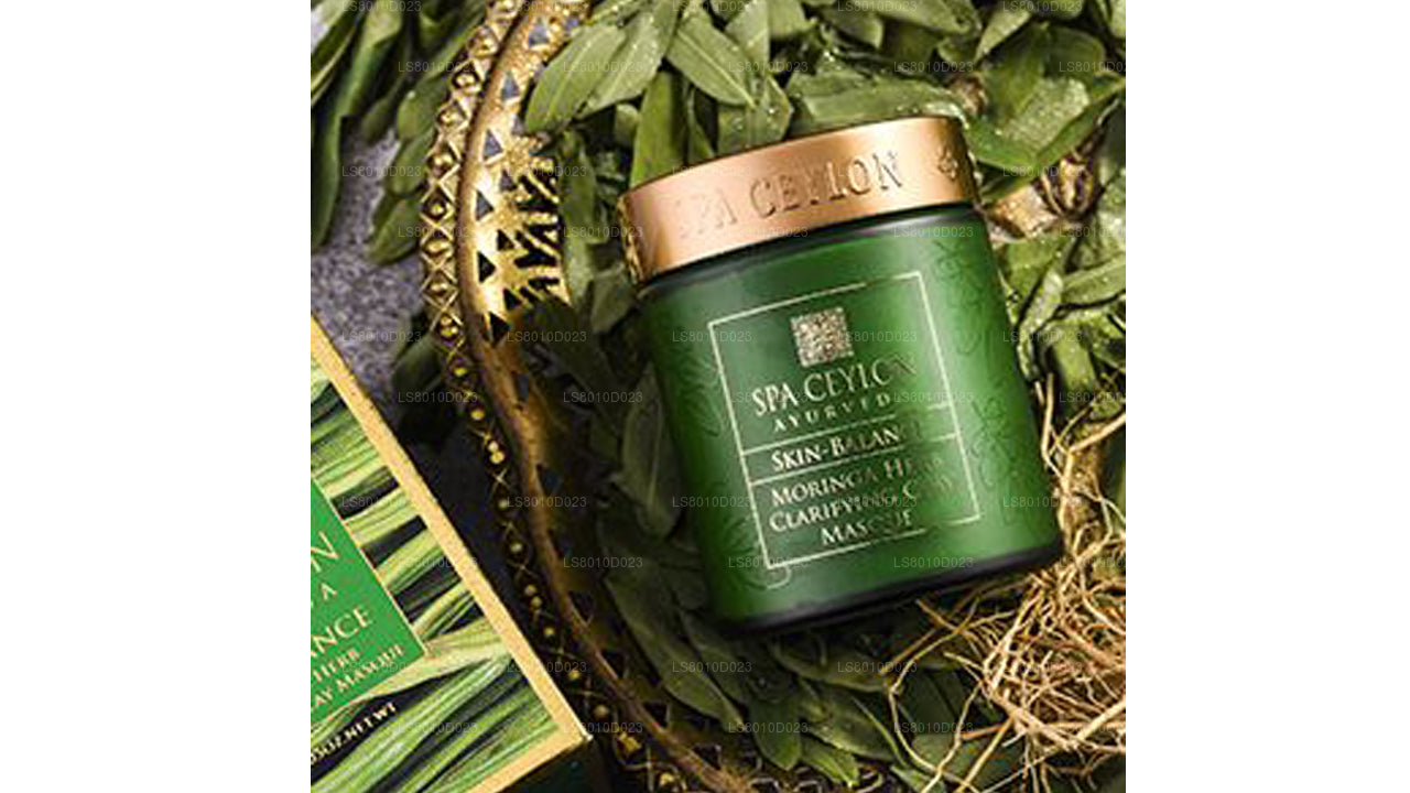 Mascarilla de arcilla clarificante de hierbas de moringa Spa Ceylon Skin Balance (200 g)