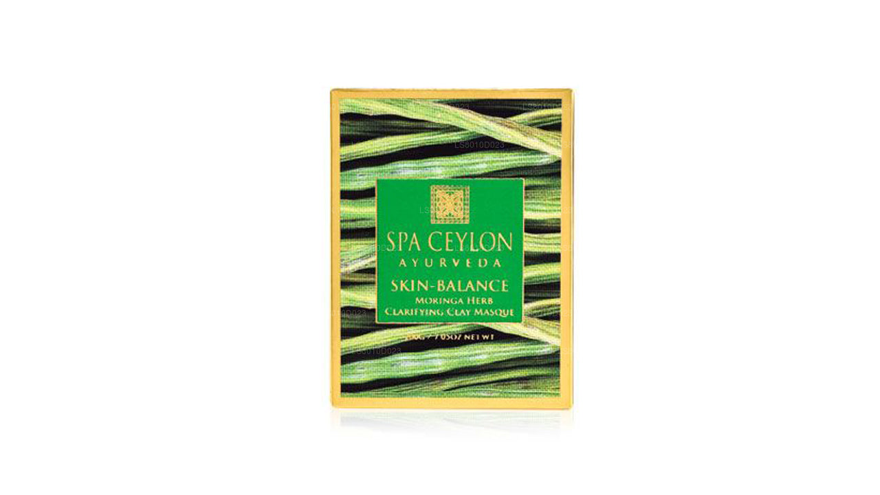 Mascarilla de arcilla clarificante de hierbas de moringa Spa Ceylon Skin Balance (200 g)