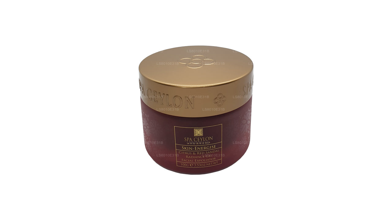 Exfoliante facial en gel Spa Ceylon Skin Energise con cítricos y sandalias rojas (120 g)