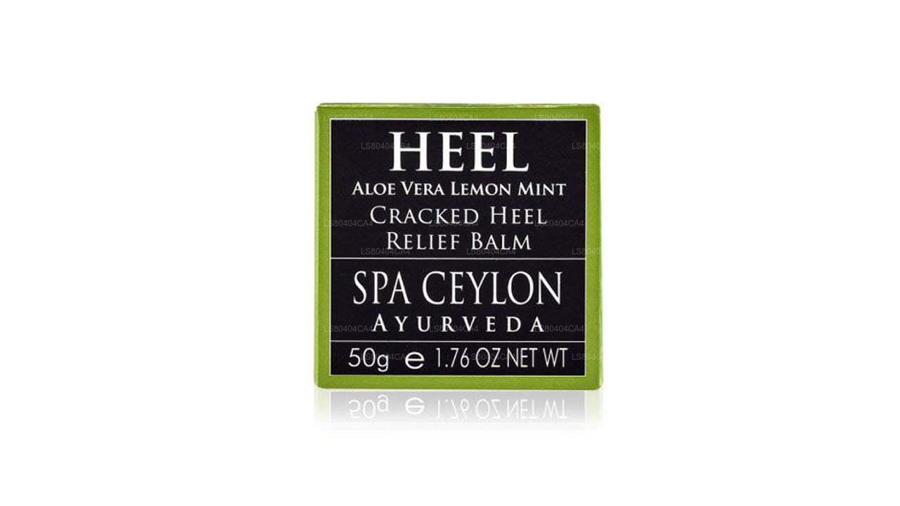 Bálsamo spa para talones agrietados con aloe vera, limón y menta de Ceilán (50 g)