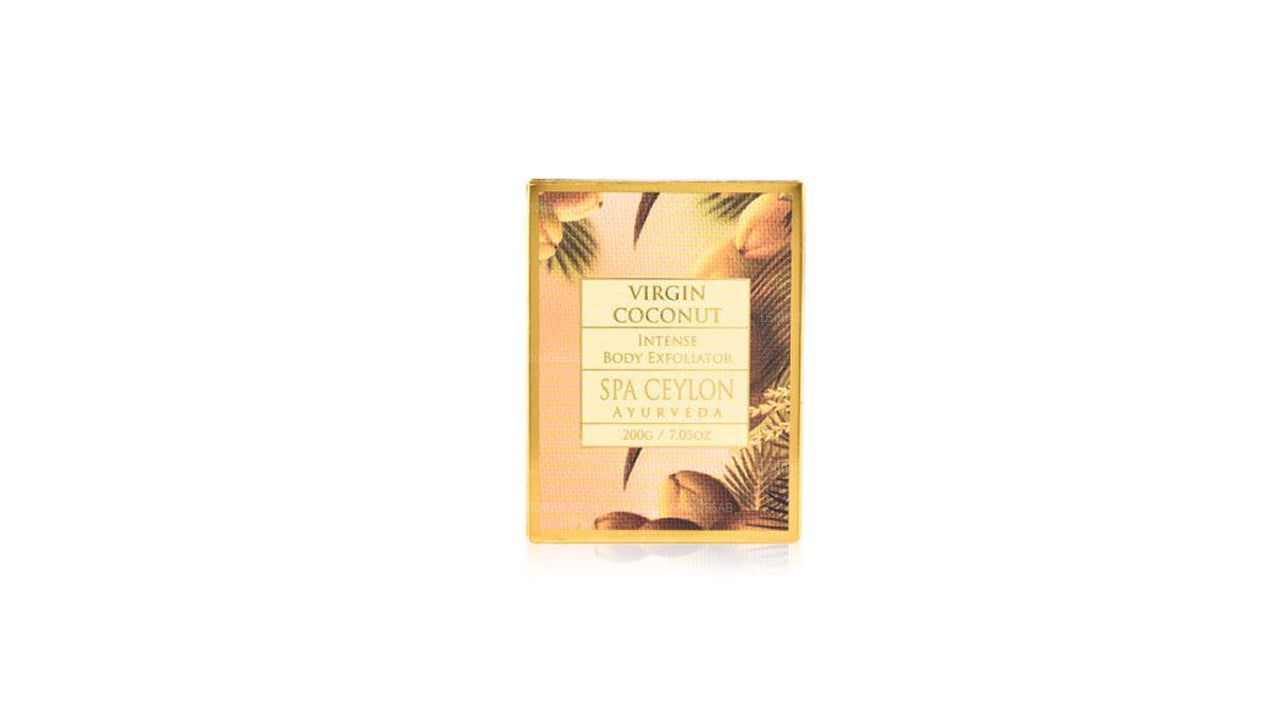 Exfoliante corporal intenso de coco virgen Spa Ceylon (200 g)