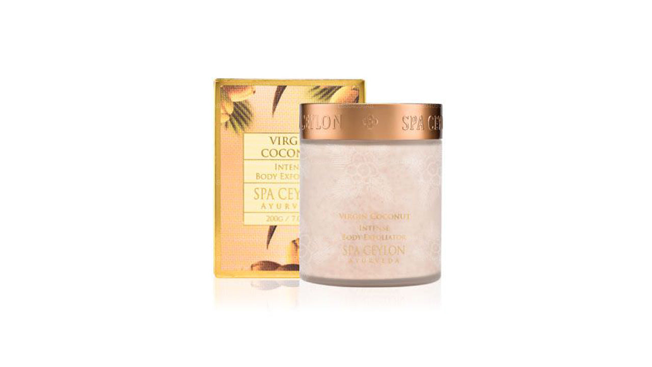 Exfoliante corporal intenso de coco virgen Spa Ceylon (200 g)