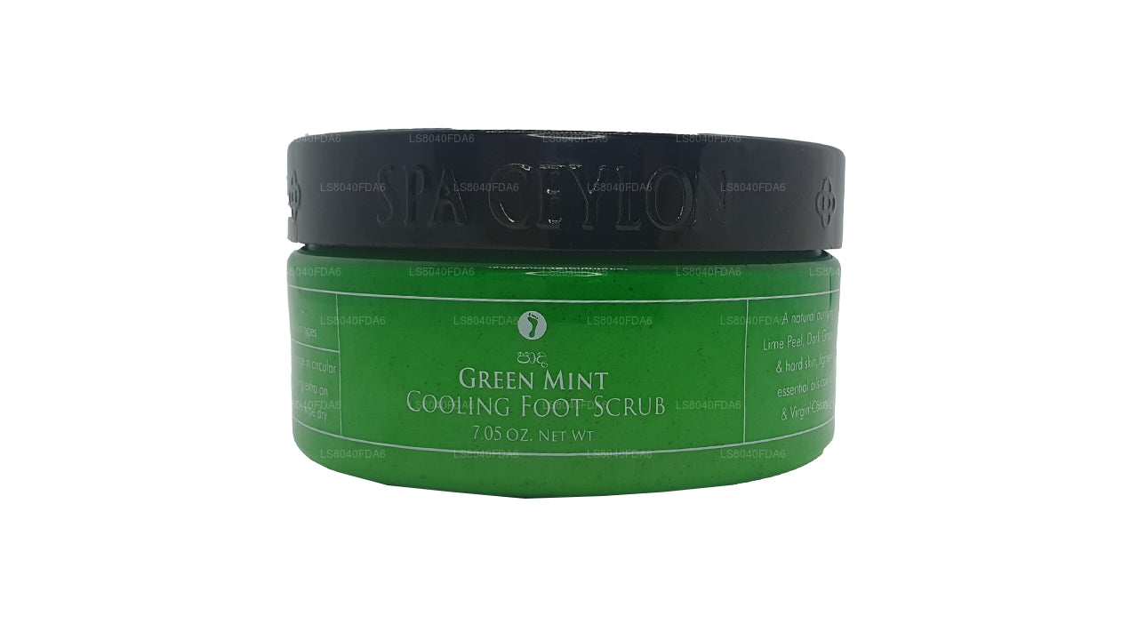 Exfoliante refrescante para pies Spa Ceylon Green Mint (200 g)