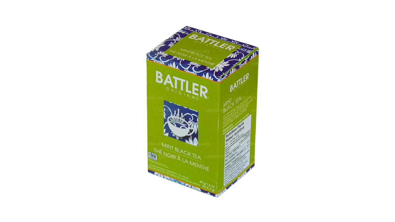 Té negro de menta Battler Original (40 g) 20 bolsitas de té