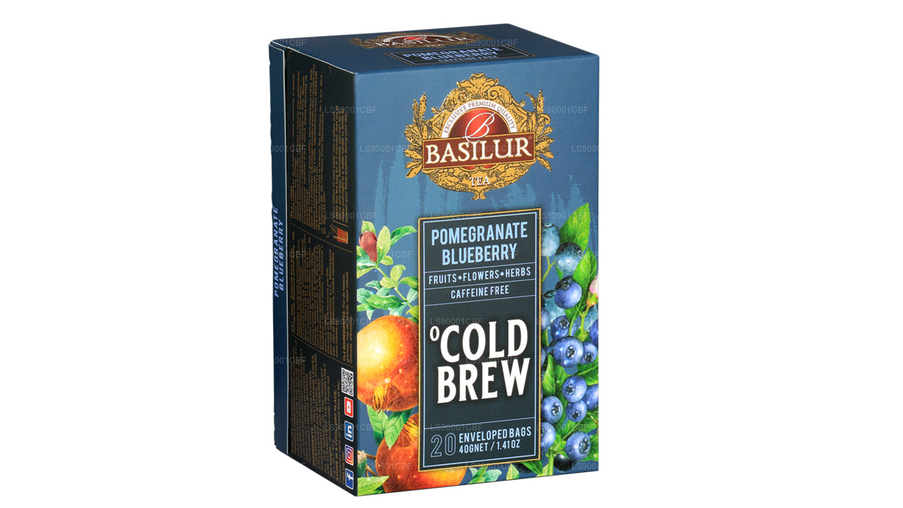 Basilur Cold Brew «Granada y arándano» (40 g), 20 bolsitas de té