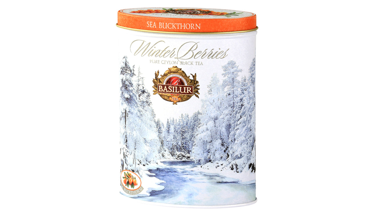 Lata de bayas de invierno Basilur «Sea Buckthorn» (100 g)