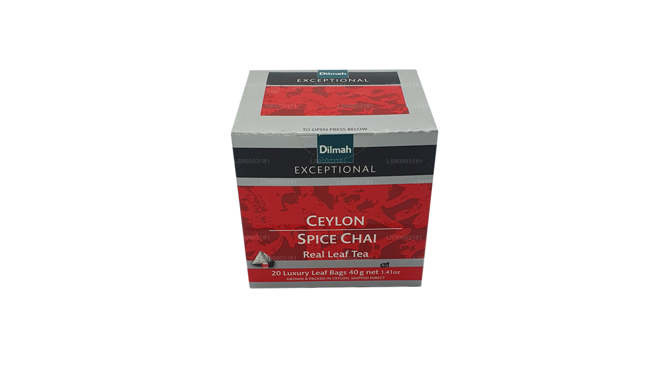Dilmah Exceptional Ceylon Spice Chai (40 g) 20 bolsitas de té