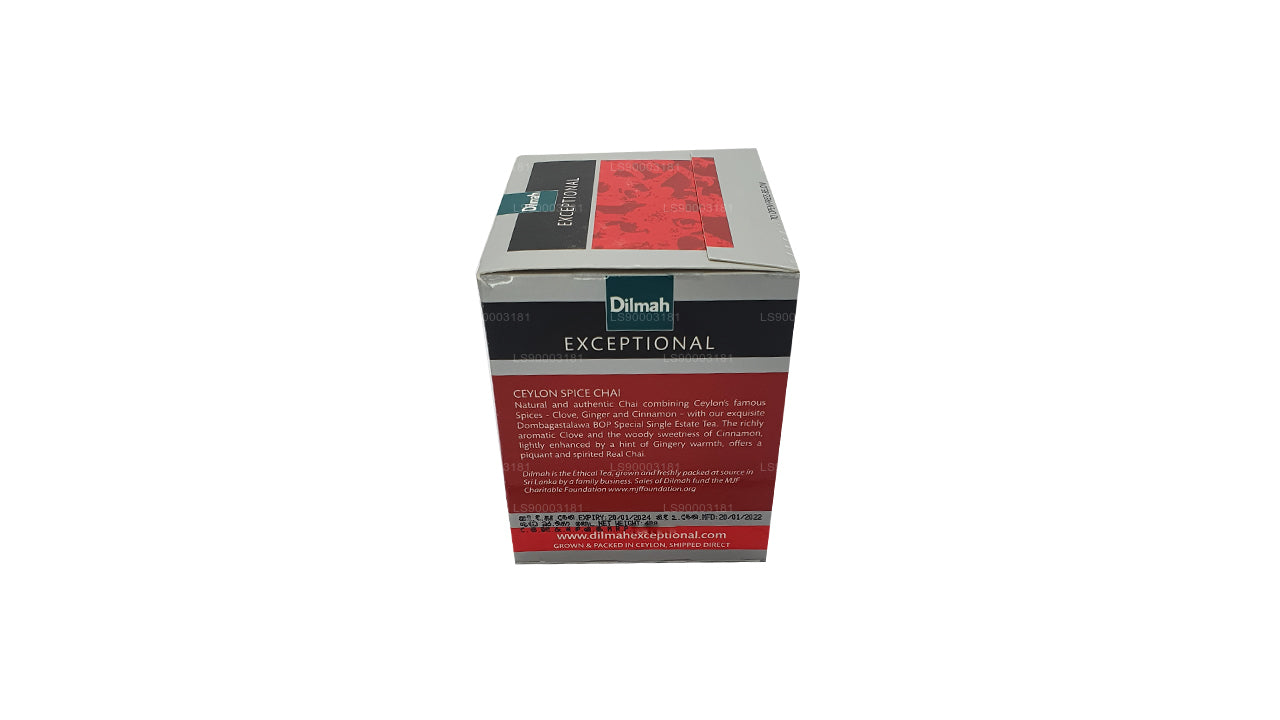 Dilmah Exceptional Ceylon Spice Chai (40 g) 20 bolsitas de té