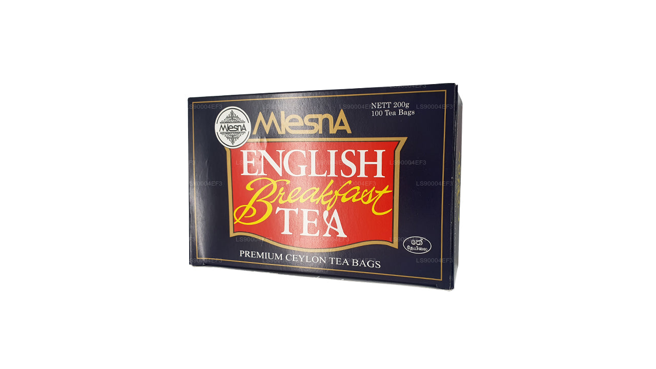 Té inglés para desayuno Mlesna (200 g), 100 bolsitas de té