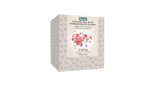 Recambio para bolsita de té Dilmah Vivid con granada y menta (40 g), caja