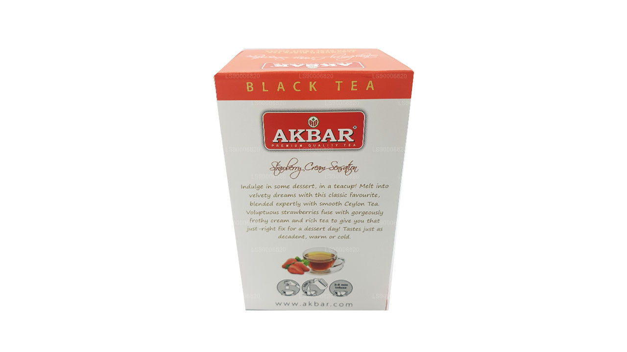 Crema de fresa Akbar Sensation (40 g) 20 bolsitas de té