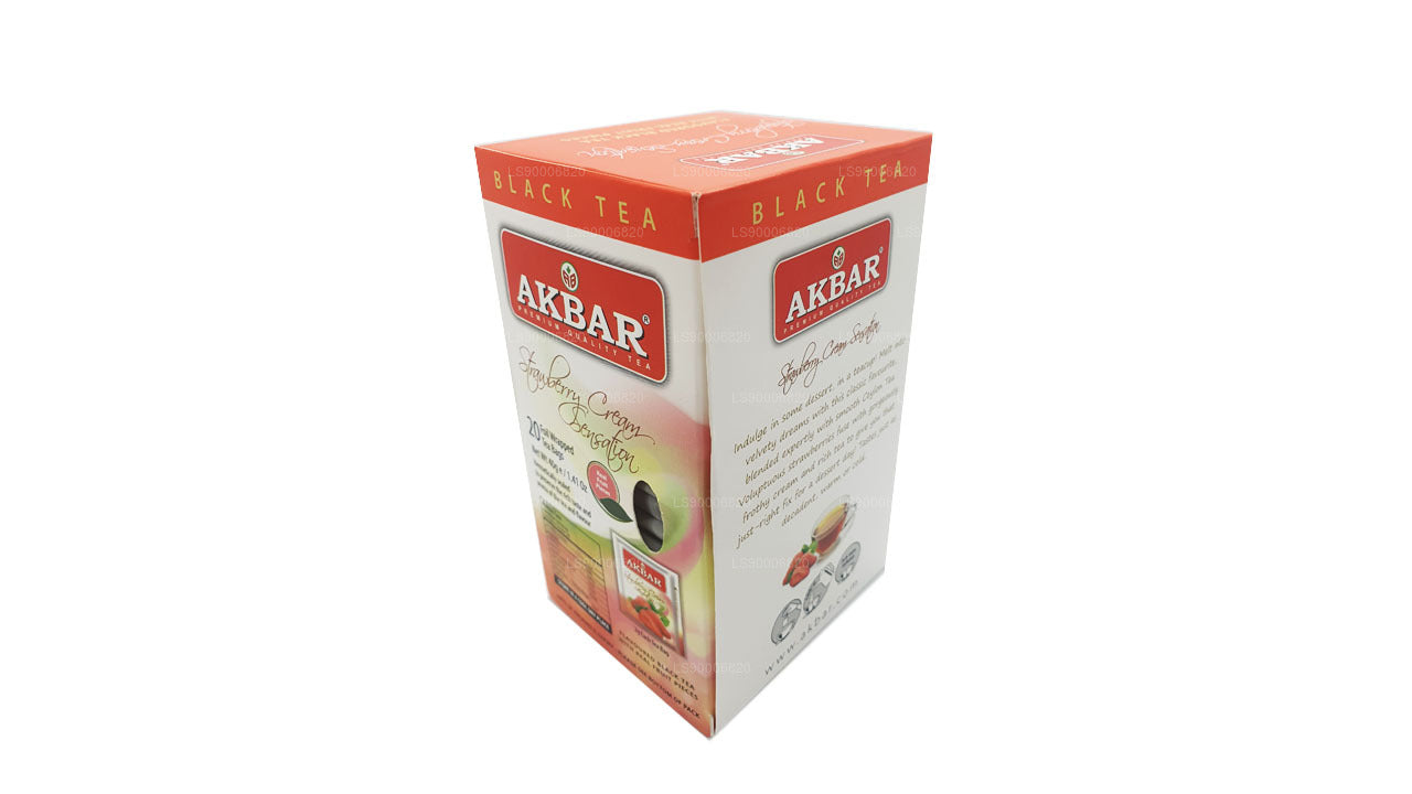 Crema de fresa Akbar Sensation (40 g) 20 bolsitas de té