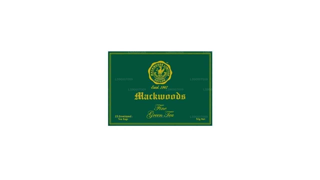 Té verde fino Mackwoods (50 g) 25 bolsitas de té