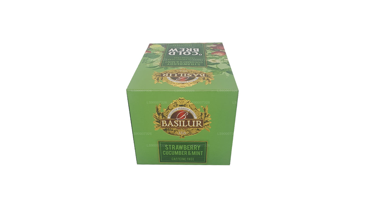 Basilur Cold Brew «Fresa, pepino y menta» (40 g), caja