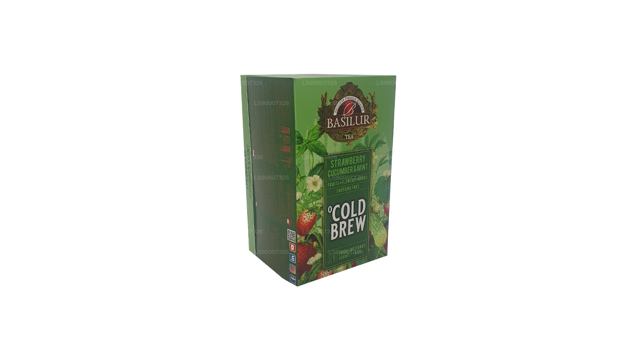 Basilur Cold Brew «Fresa, pepino y menta» (40 g), caja