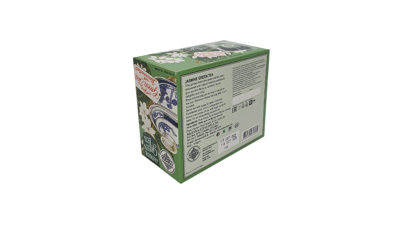 Té verde de jazmín Mlesna (100 g), 50 bolsitas de té