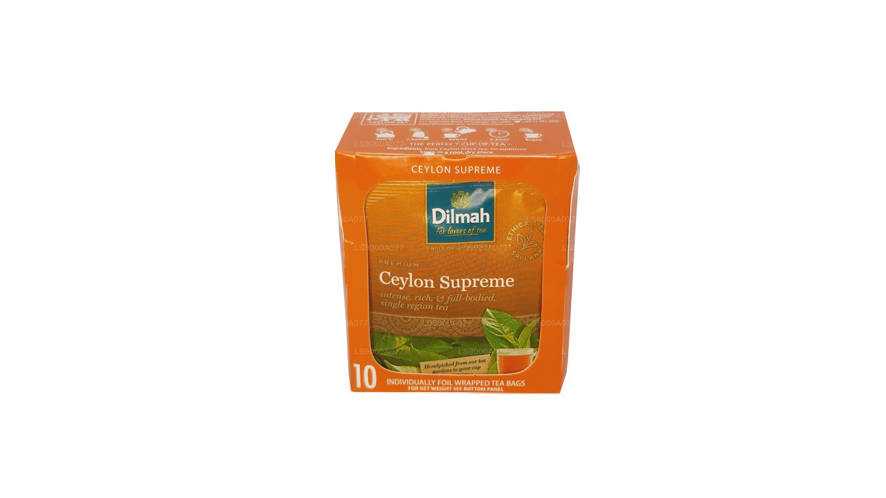 10 bolsitas de té Dilmah Ceylon Supreme (20 g)