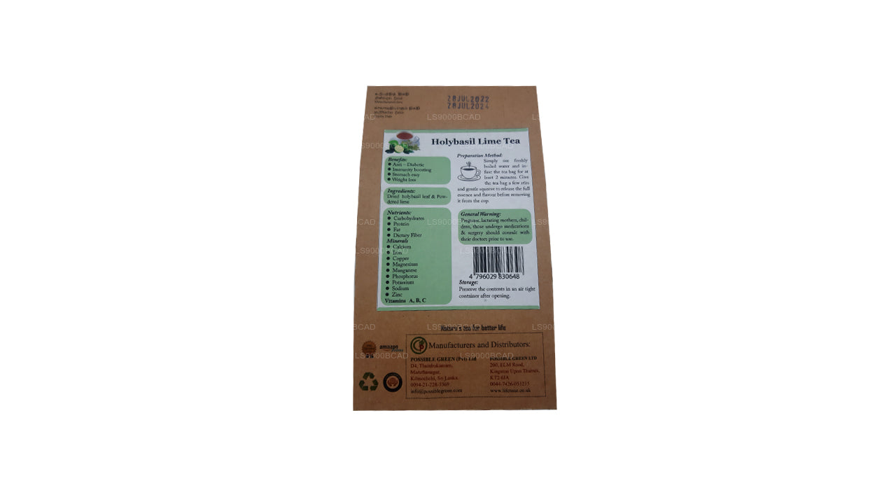 Té de lima Holy Basil de Lifetone (40 g)