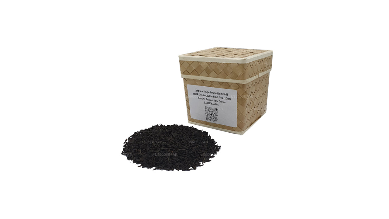 Té negro de Ceilán Lakpura Single Estate (Lumbini) de grado FBOP (100 g)