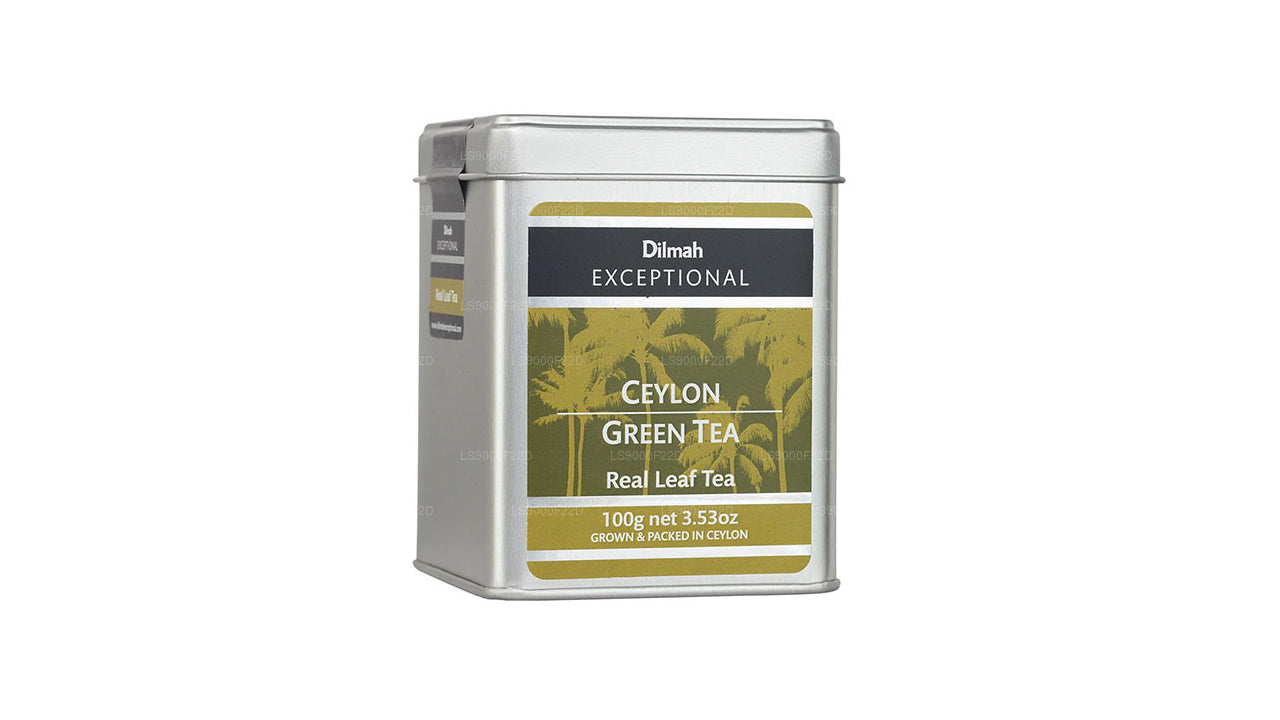 Té Dilmah Exceptional de hojas sueltas verdes de Ceilán (100 g)