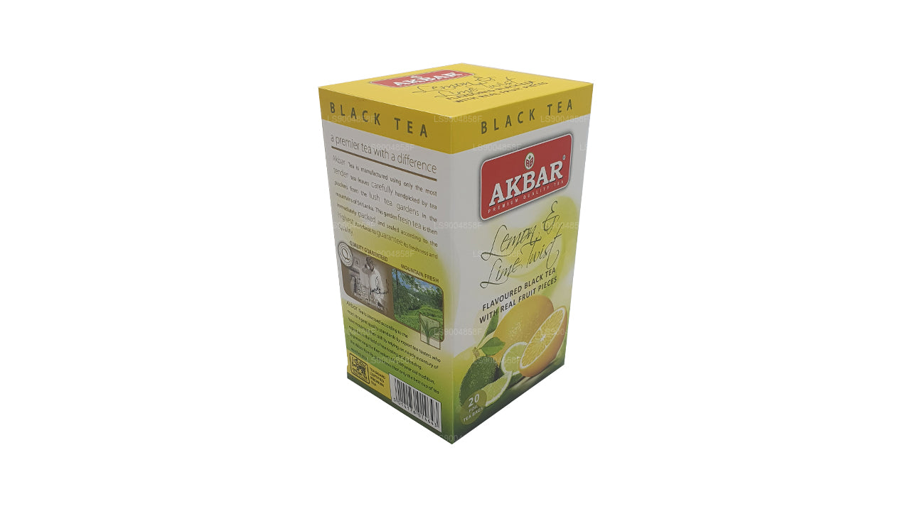 Té Akbar Twist de limón y lima (40 g) 20 bolsitas de té