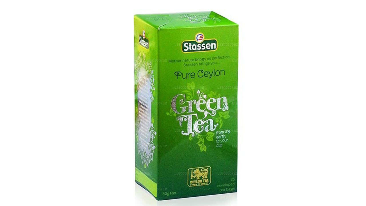 Té verde orgánico Stassen Pure Ceylon (50 g) 25 bolsitas de té