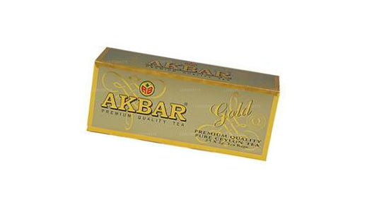 Té de Ceilán 100% puro Akbar Gold Premium (50 g), 25 bolsitas de té