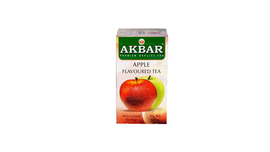 Té negro de Ceilán con sabor a manzana Akbar (40 g), 20 bolsitas de té