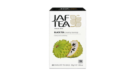 Té negro cremoso de guanábana Jaf Tea Pure Fruits Collection (30 g), 20 bolsitas de té