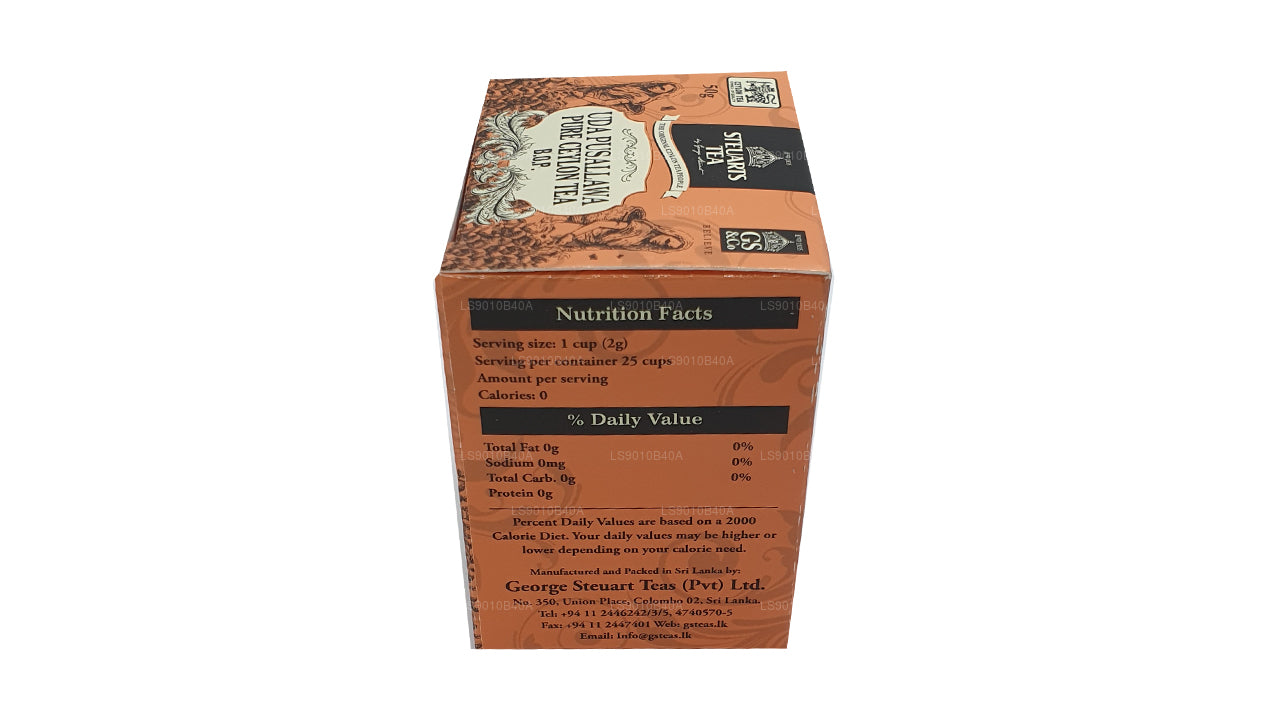 Té de hojas Uda Pusallawa BOP de George Steuart (50 g)