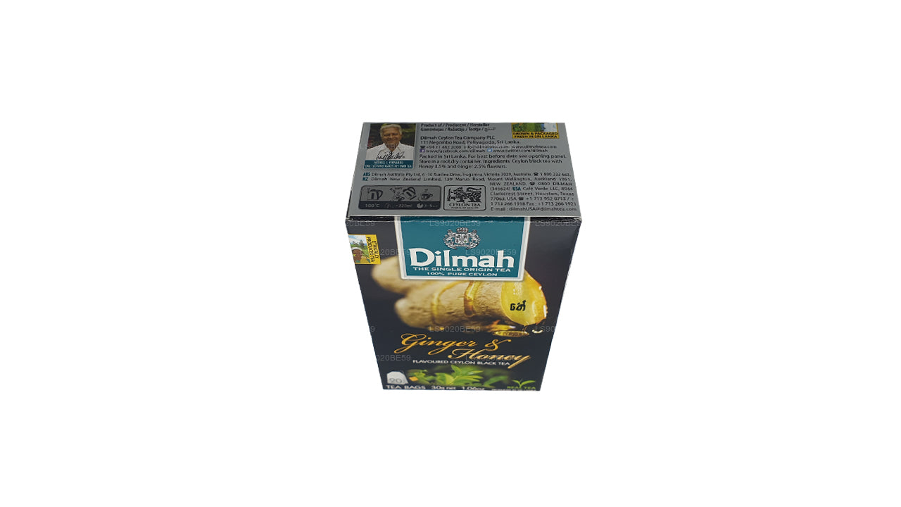 Té Dilmah con sabor a jengibre y miel (30 g) 20 bolsitas de té