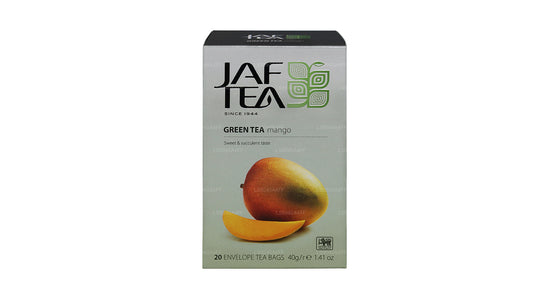 Bolsitas de té Jaf Tea Pure Green Collection para té verde y mango (40 g)