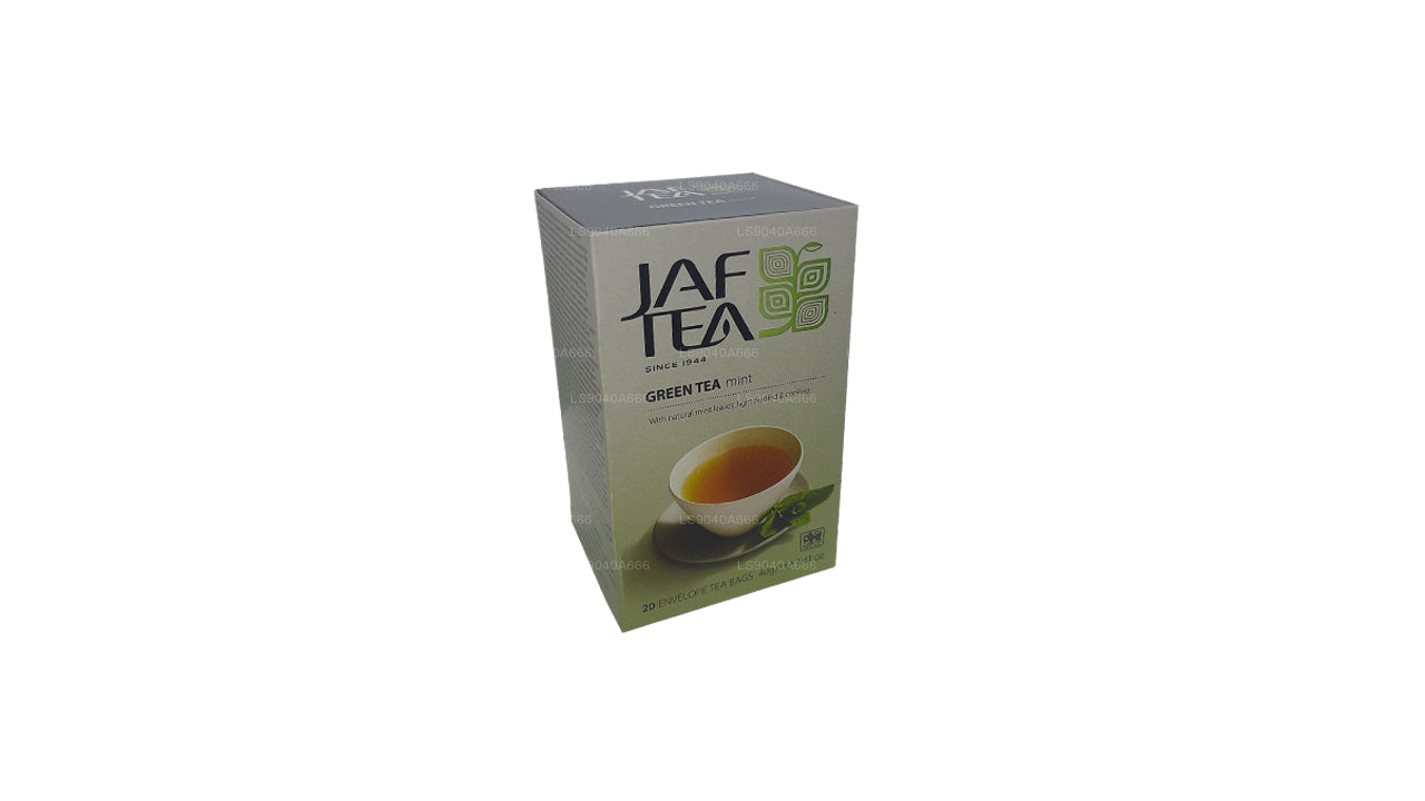 Bolsitas de té Jaf Tea Pure Green Collection para té verde y menta (40 g)