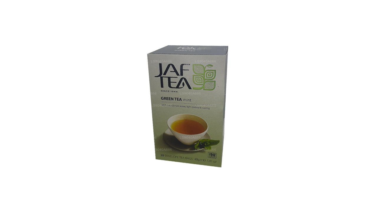 Bolsitas de té Jaf Tea Pure Green Collection para té verde y menta (40 g)