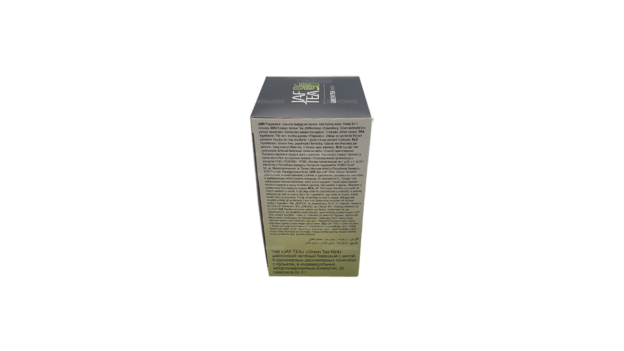 Bolsitas de té Jaf Tea Pure Green Collection para té verde y menta (40 g)